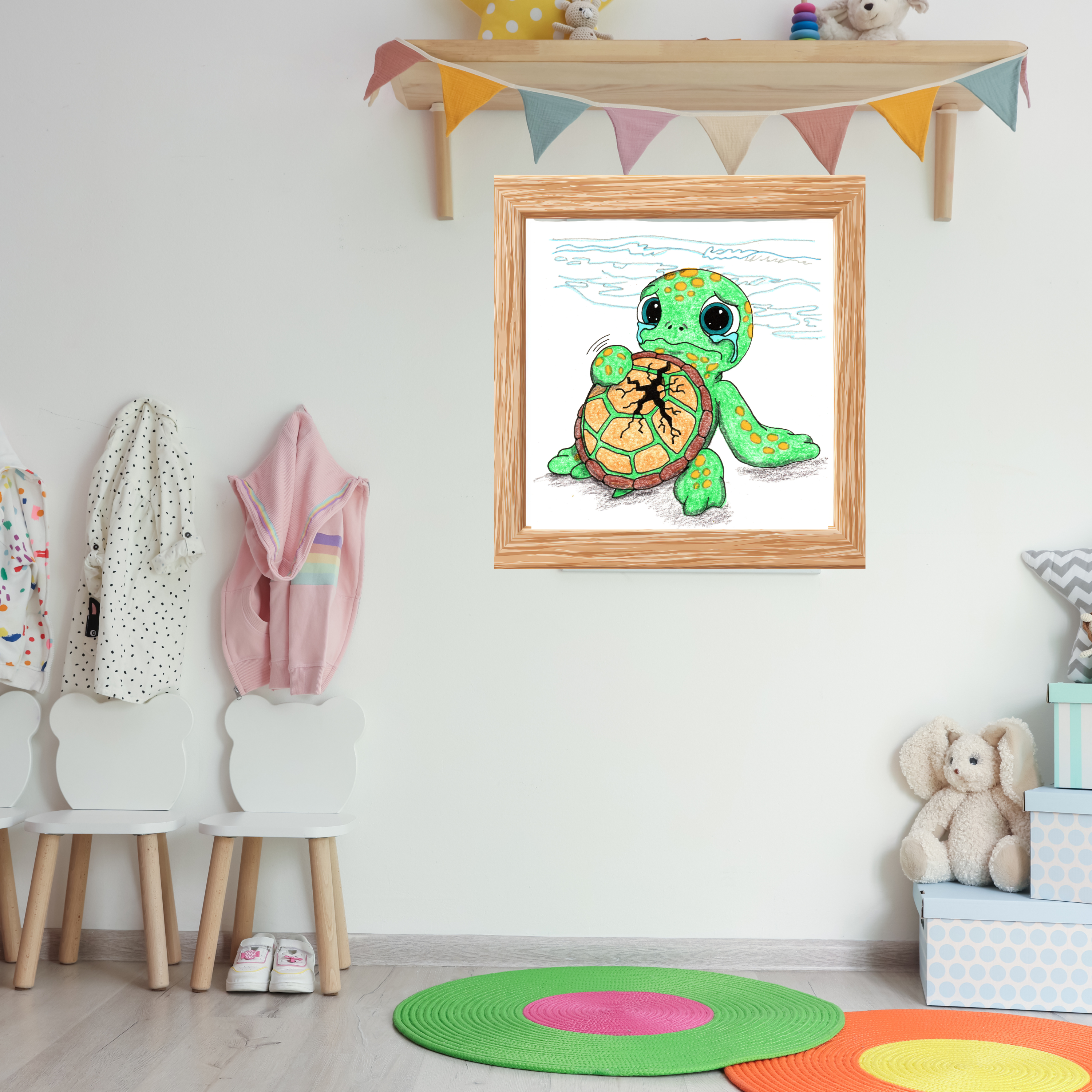 Toby Broke His Shell | Brave Little Critters Turtle Art
