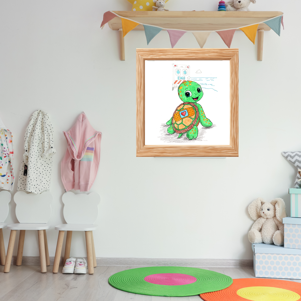 Toby Was Brave | Sea Turtle Wall Art | Brave Little Critters
