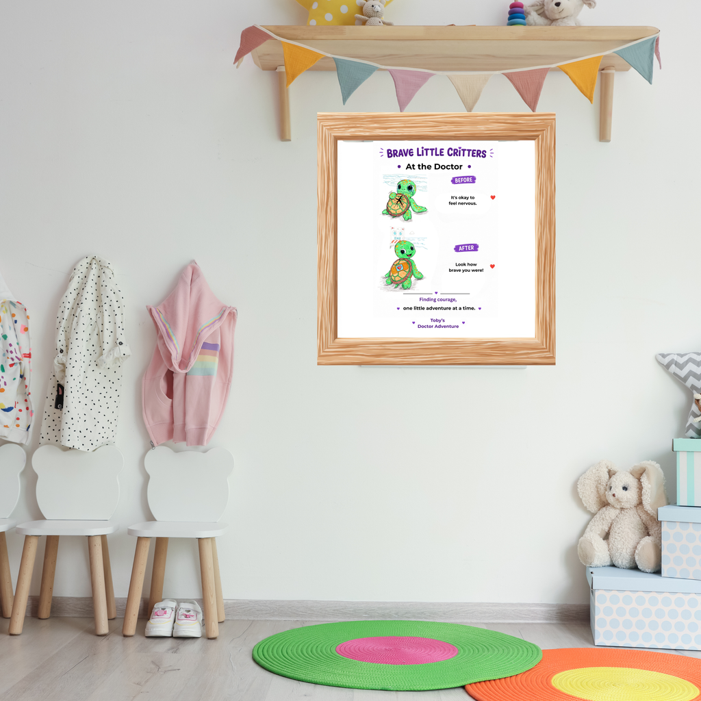 Toby's Doctor Adventure Encouragement Poster | Brave Little Critters