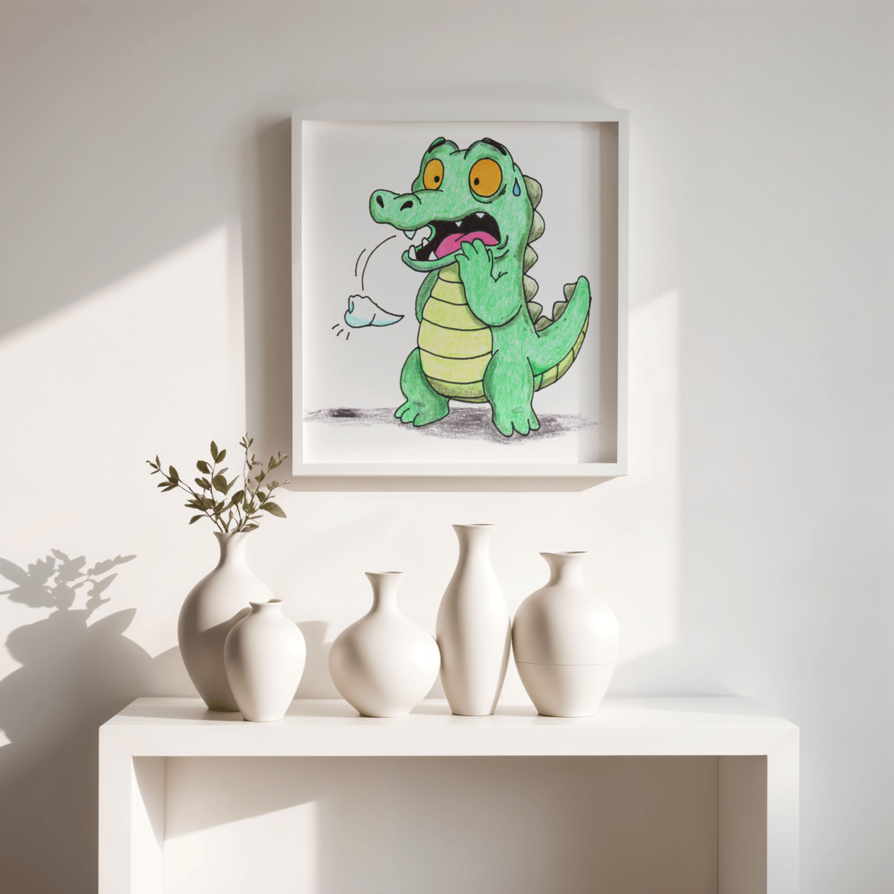 Amy Lost a Tooth Print | Hand Drawn Nursery Wall Art