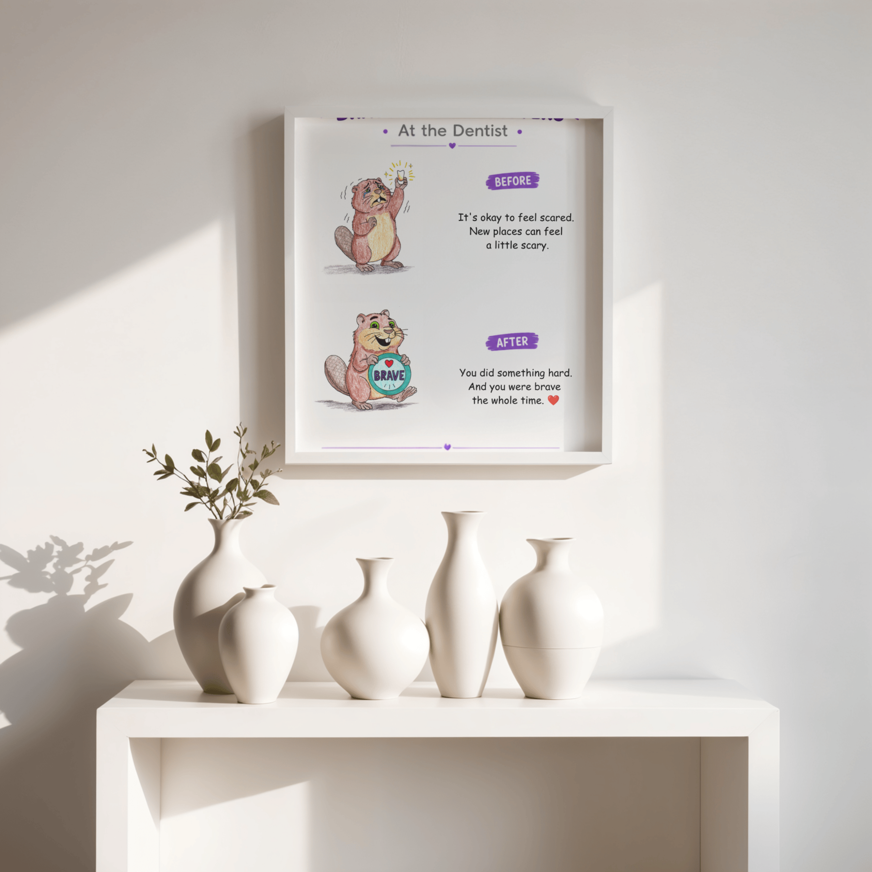First Dentist Visit Encouragement Poster | Brave Little Critters