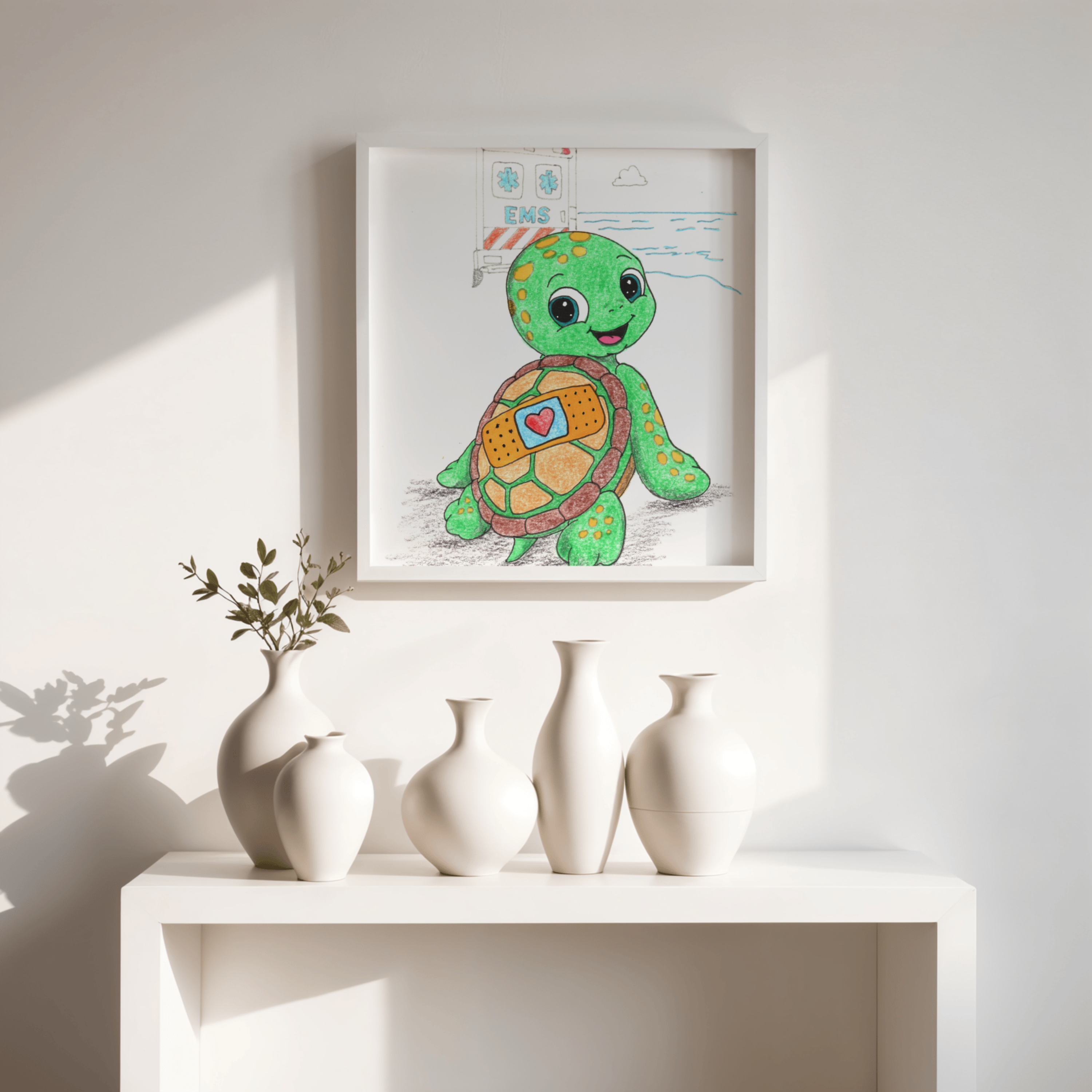 Toby Was Brave | Sea Turtle Wall Art | Brave Little Critters