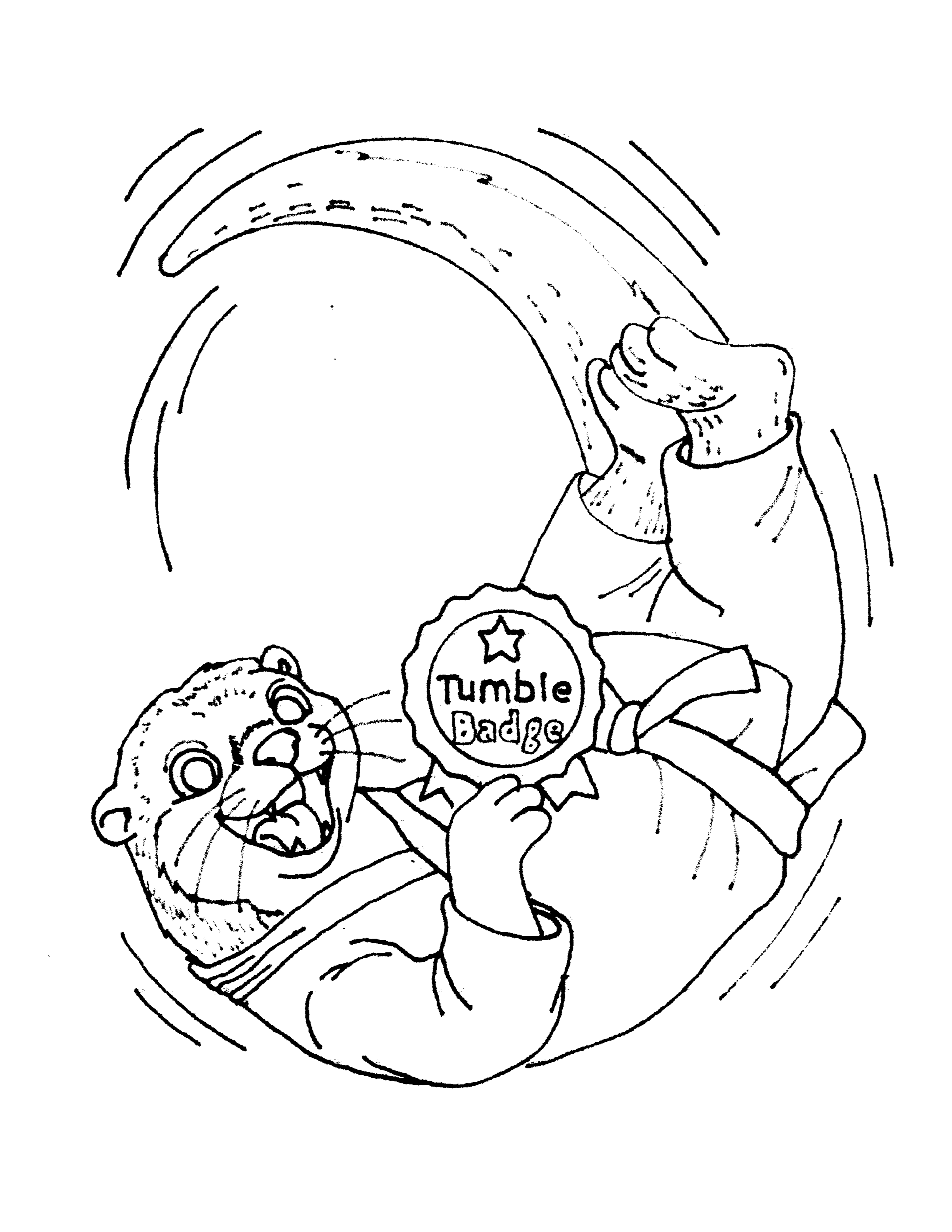 Free Olive the Tumbling Otter Coloring Page | Brave Little Movers